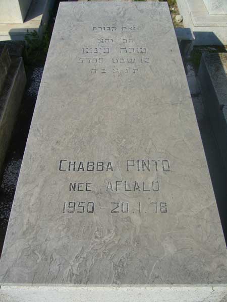Stèle de PINTO Chabba