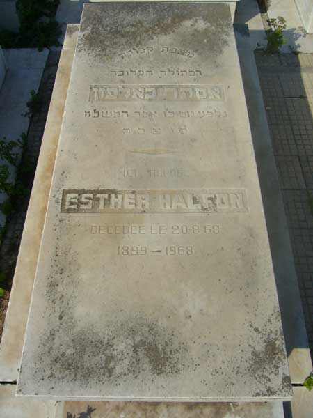 מַצֵּבה פון HALFON Esther
