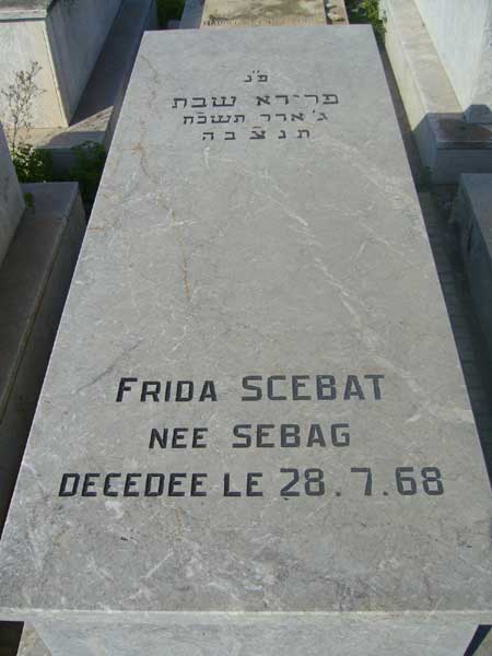 מַצֵּבה פון SCEBAT Frida