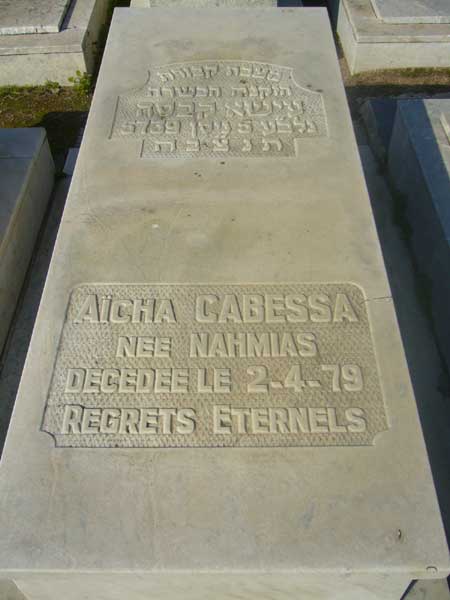 Надгробие CABESSA Aicha