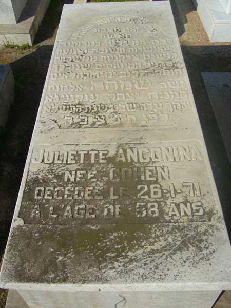 Lápide de ANCONINA Juliette