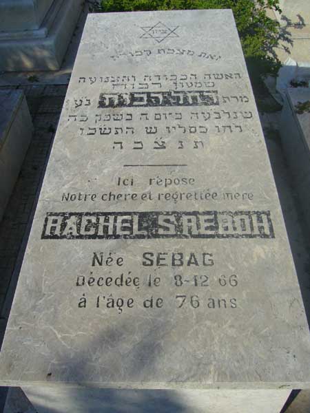 מַצֵּבה פון REBOH Rachel S.