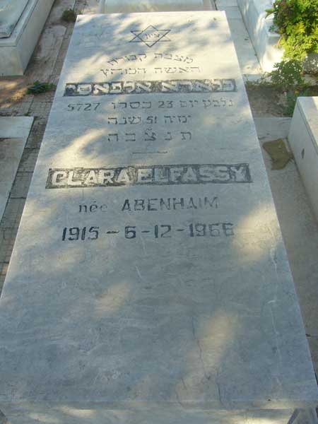 Stèle de ELFASSY Clara