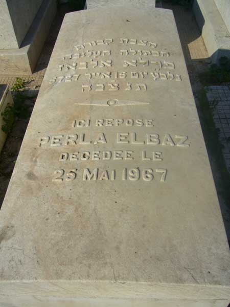 ELBAZ Perla fejfája