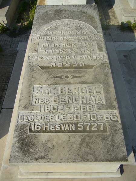 Grabstein von BERGEL Sol