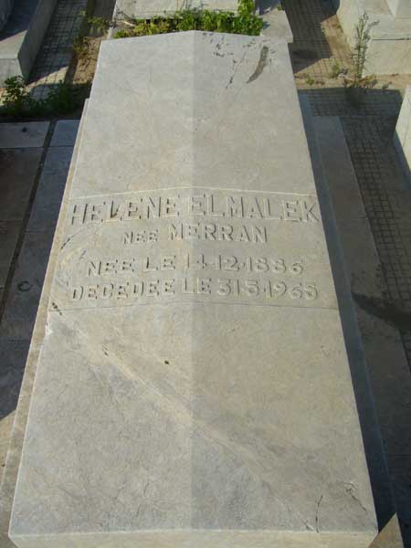 Stèle de ELMALEK Helene