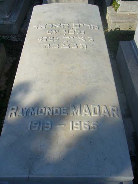 מצבת MADAR Raymonde