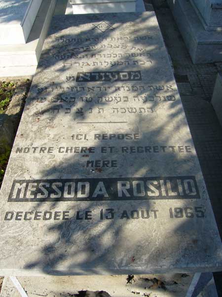ROSILIO Messoda 的墓碑