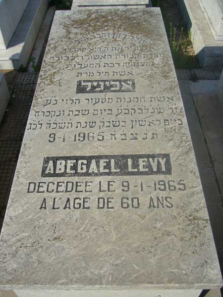 Tombstone of LEVY Abegael