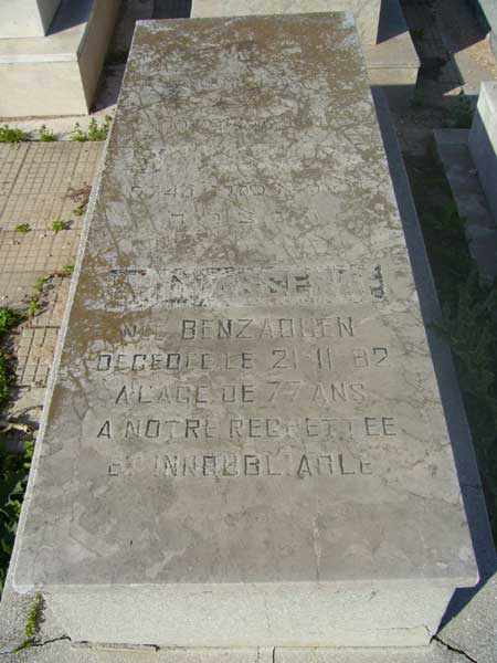 Tombstone of ASSERAF Simy