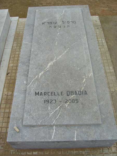 Tombstone of OBADIA Marcelle