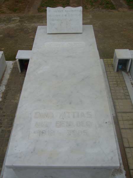 Tombstone of ATTIAS Dina