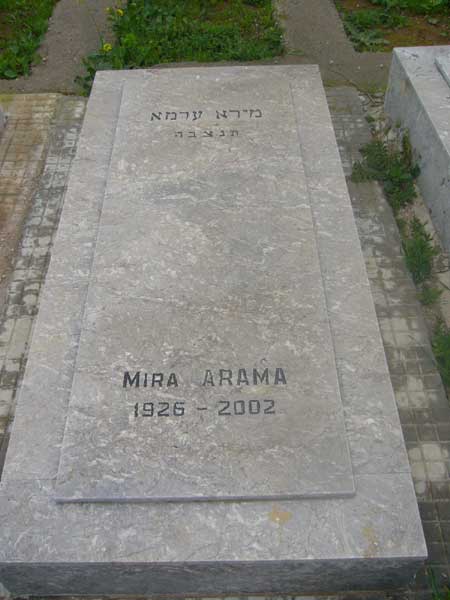 Tombstone of ARAMA Mira