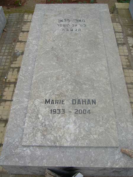 Grabstein von DAHAN Marie