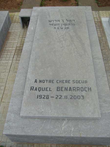 BENARROCH Raquel 的墓碑