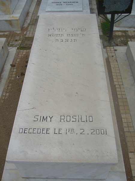 Tombstone of ROSILIO Simy