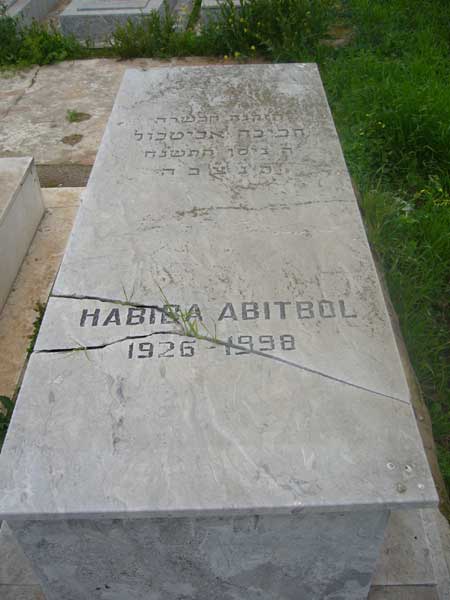 شاهدة قبر ABITBOL Habiba