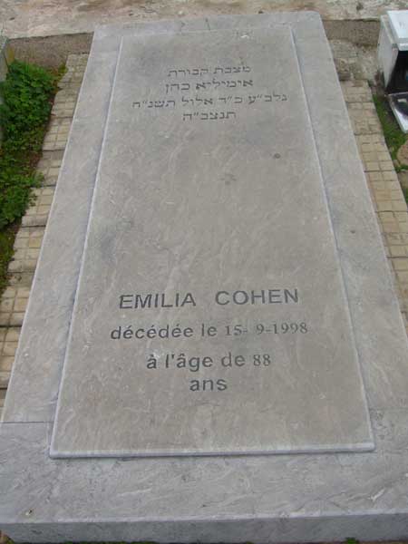 מַצֵּבה פון COHEN Emilia