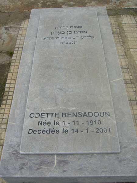 Grabstein von BENSADOUN Odette