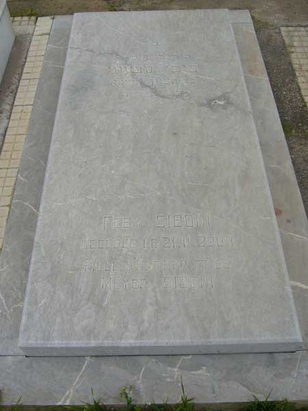 Lápide de SIBONI Feby