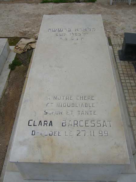 Grabstein von BARCESSAT Clara