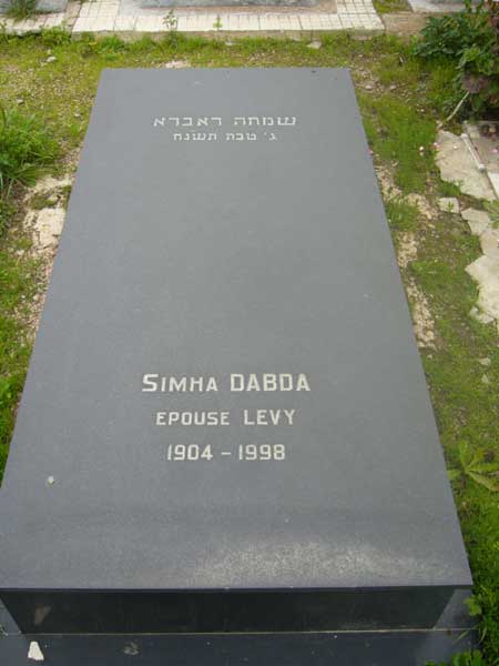 Stèle de LEVY Simha