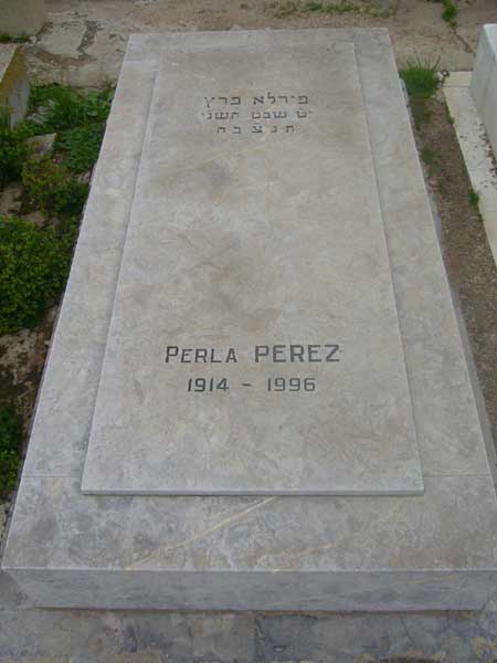 Stèle de PEREZ Perla