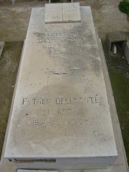 Grafsteen van DELEVANTE Esther