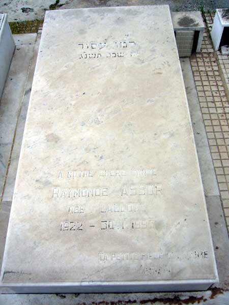 Estela de ASSOR Raymonde