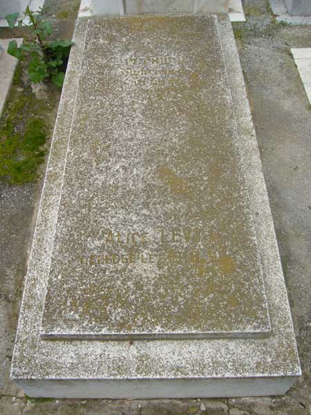 Stèle de LEVY Alice