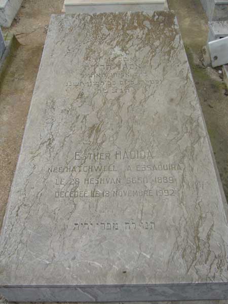 Stèle de HADIDA Esther