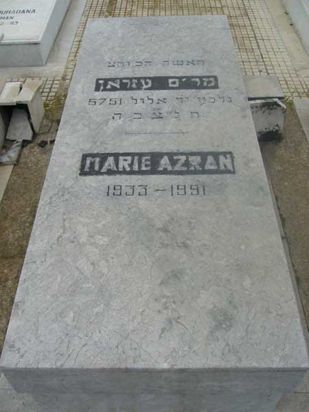 מַצֵּבה פון AZRAN Marie