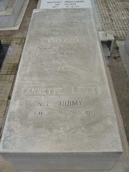 Stèle de LEVY Anette