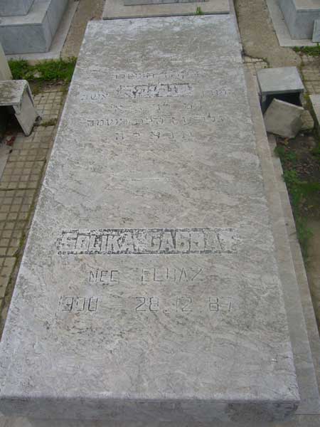 Tombstone of GABBAY Solika