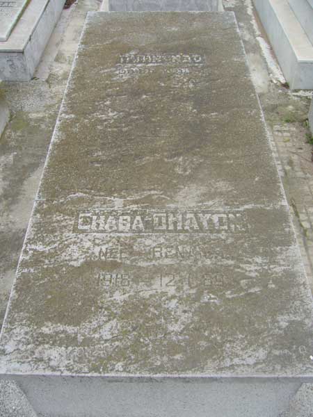 Tombstone of OHAYON Chaba