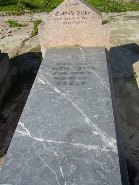 Tombstone of OHANA Mordekhay