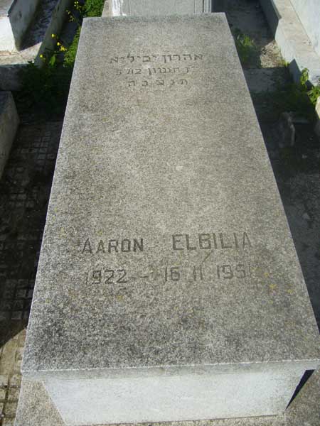 Stèle de ELBILIA Aaron