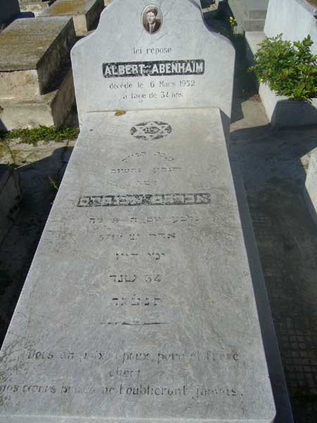 ABENHAIM Albert 的墓碑