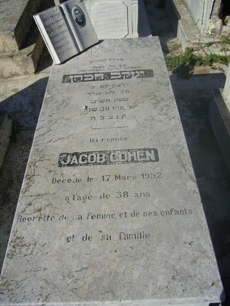 Grafsteen van COHEN Jacob