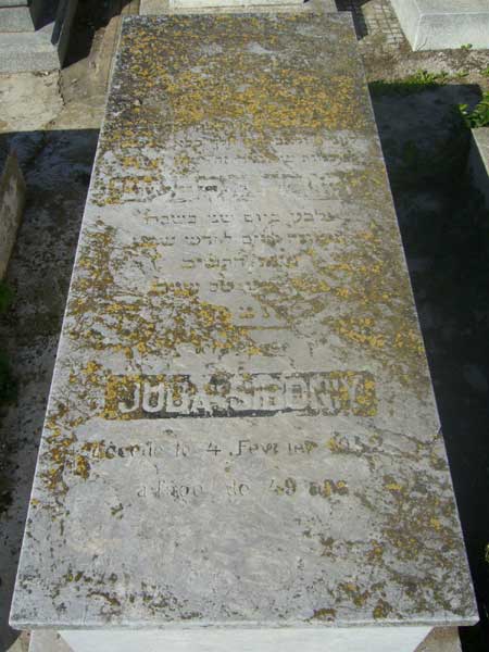 Tombstone of SIBONY Judah