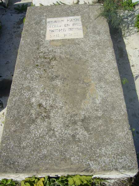 Lápide de MAMAN Abraham