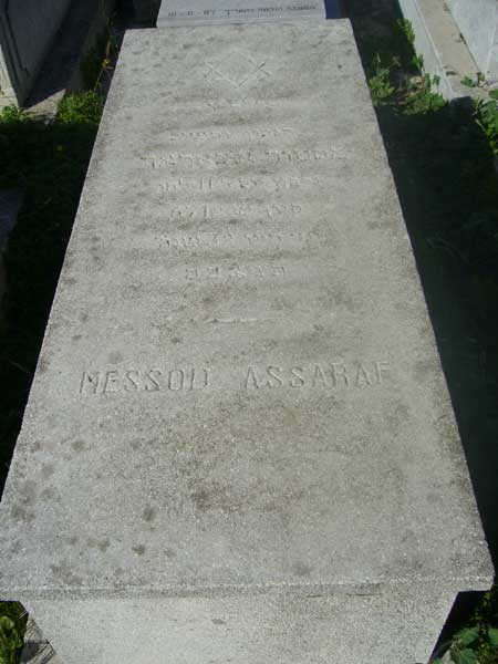 Tombstone of ASSARAF Messod
