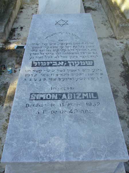 מַצֵּבה פון ABIZMIL Simon