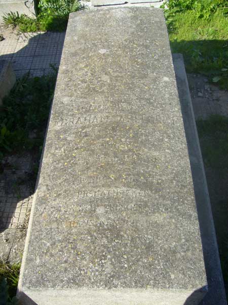 Tombstone of ASSERAF Abraham
