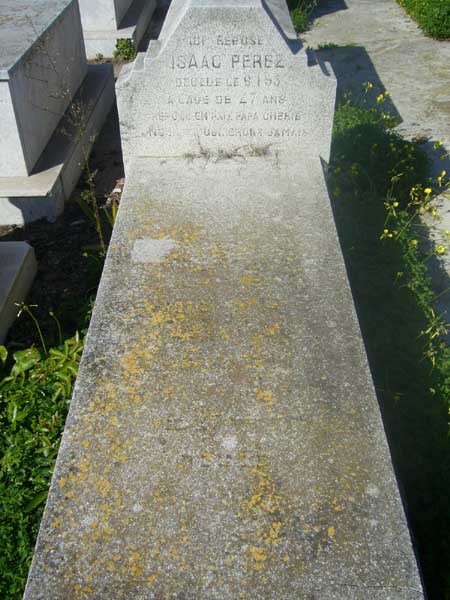 Grabstein von PEREZ Isaac