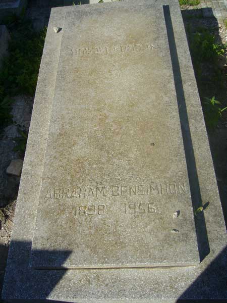 Grabstein von BENSIMHON Abraham