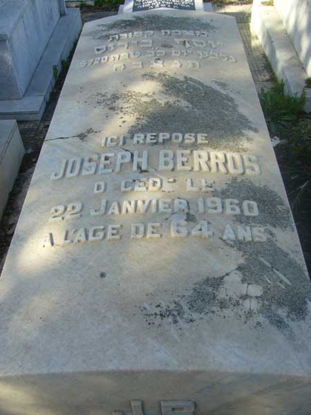 Grabstein von BERROS Joseph