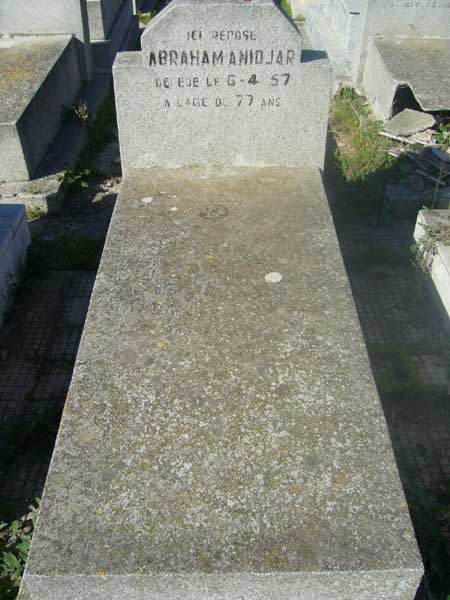 ANIDJAR Abraham fejfája