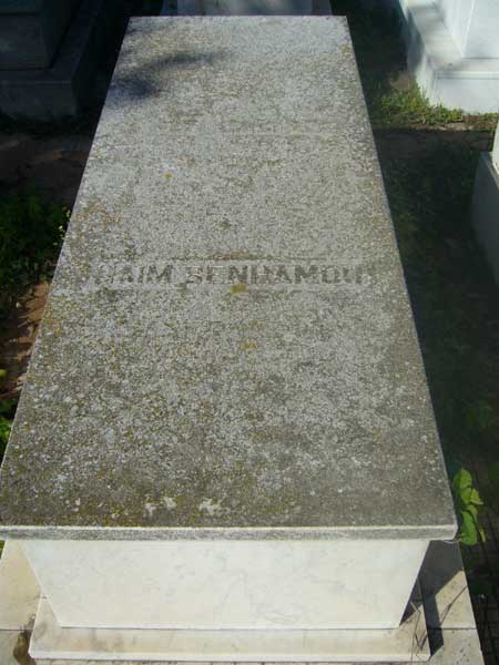 Lápide de BENHAMOU Haim