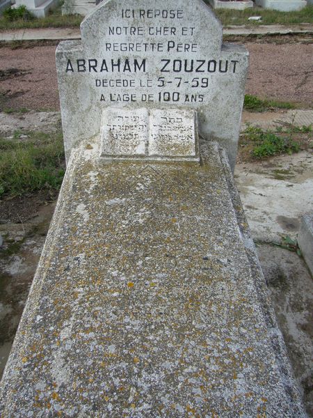 شاهدة قبر ZOUZOUT Abraham